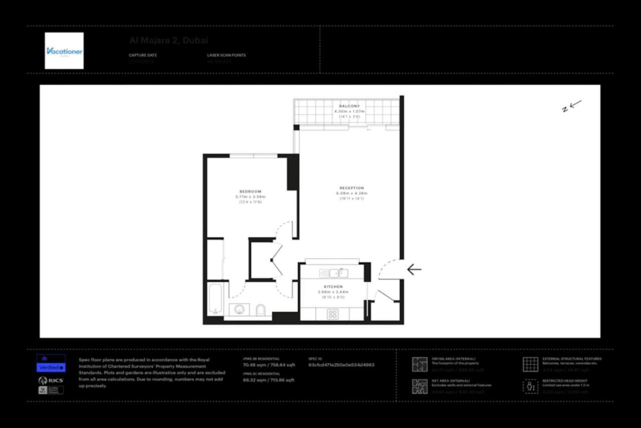 Al Majara 2, Dubai Marina - Tranquil One Bedroom Kültér fotó